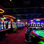 Engaging graphic of ck4444 com's online casino with slots, live dealer tables, and sports betting set in a lively, colorful environment, emphasizing trust and excitement.