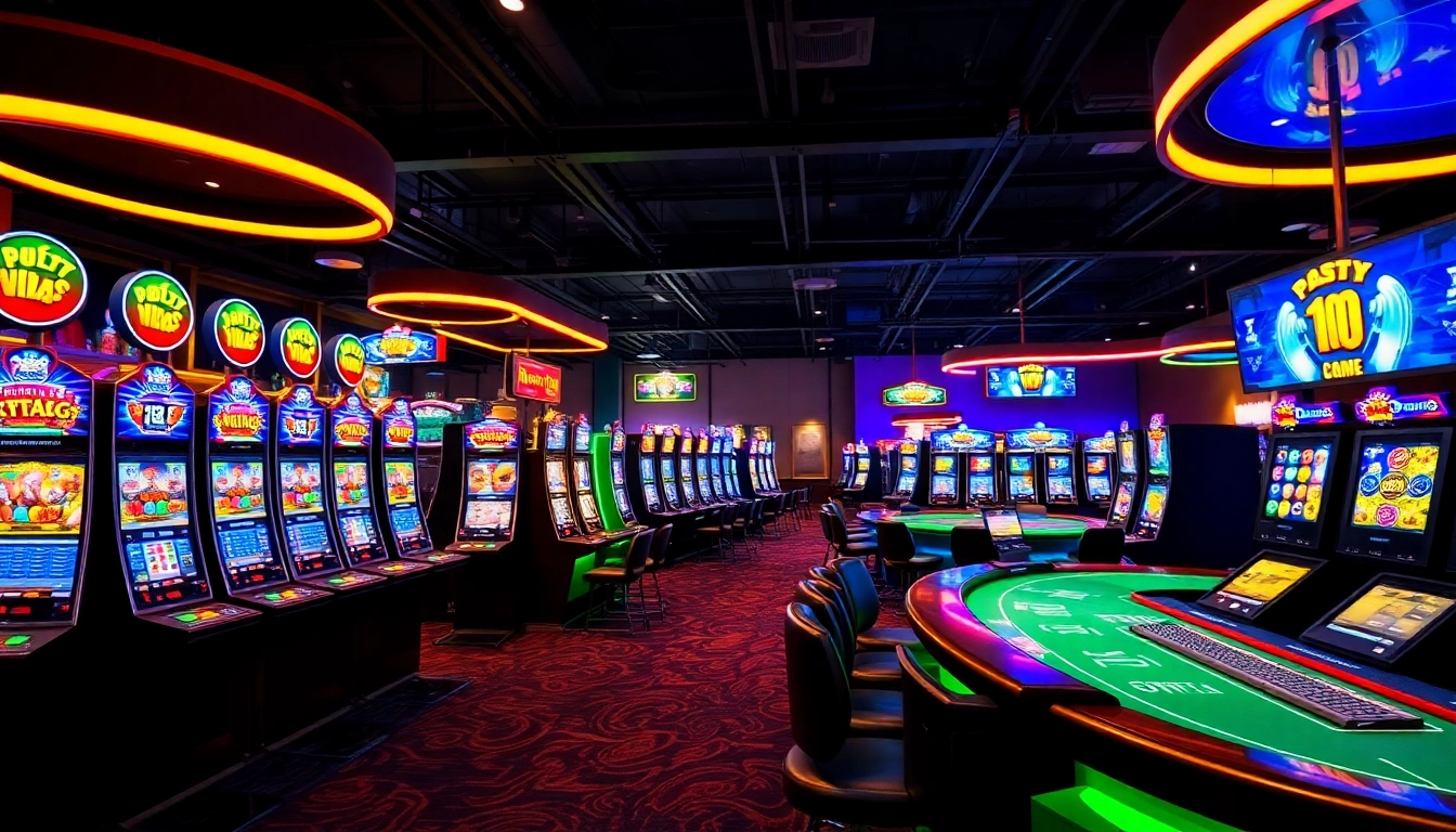 Engaging graphic of ck4444 com's online casino with slots, live dealer tables, and sports betting set in a lively, colorful environment, emphasizing trust and excitement.