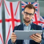 Buying Shares UK A professional investor analyzing stock charts for smart UK shares investment