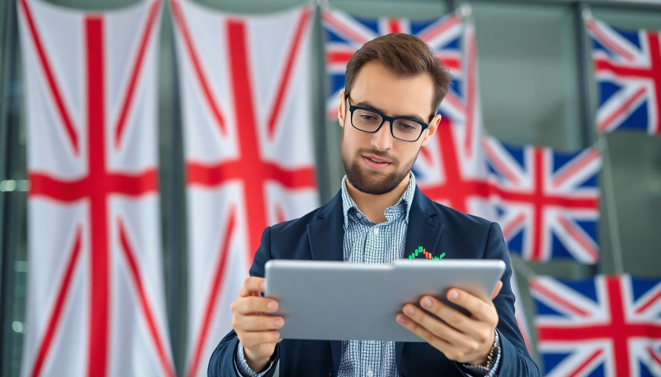 Buying Shares UK A professional investor analyzing stock charts for smart UK shares investment