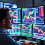 Screenshot of a comprehensive online trading guide showing digital charts and analysis tools
