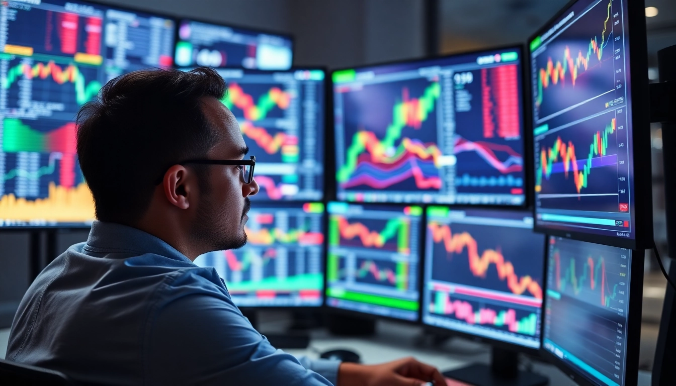 Screenshot of a comprehensive online trading guide showing digital charts and analysis tools