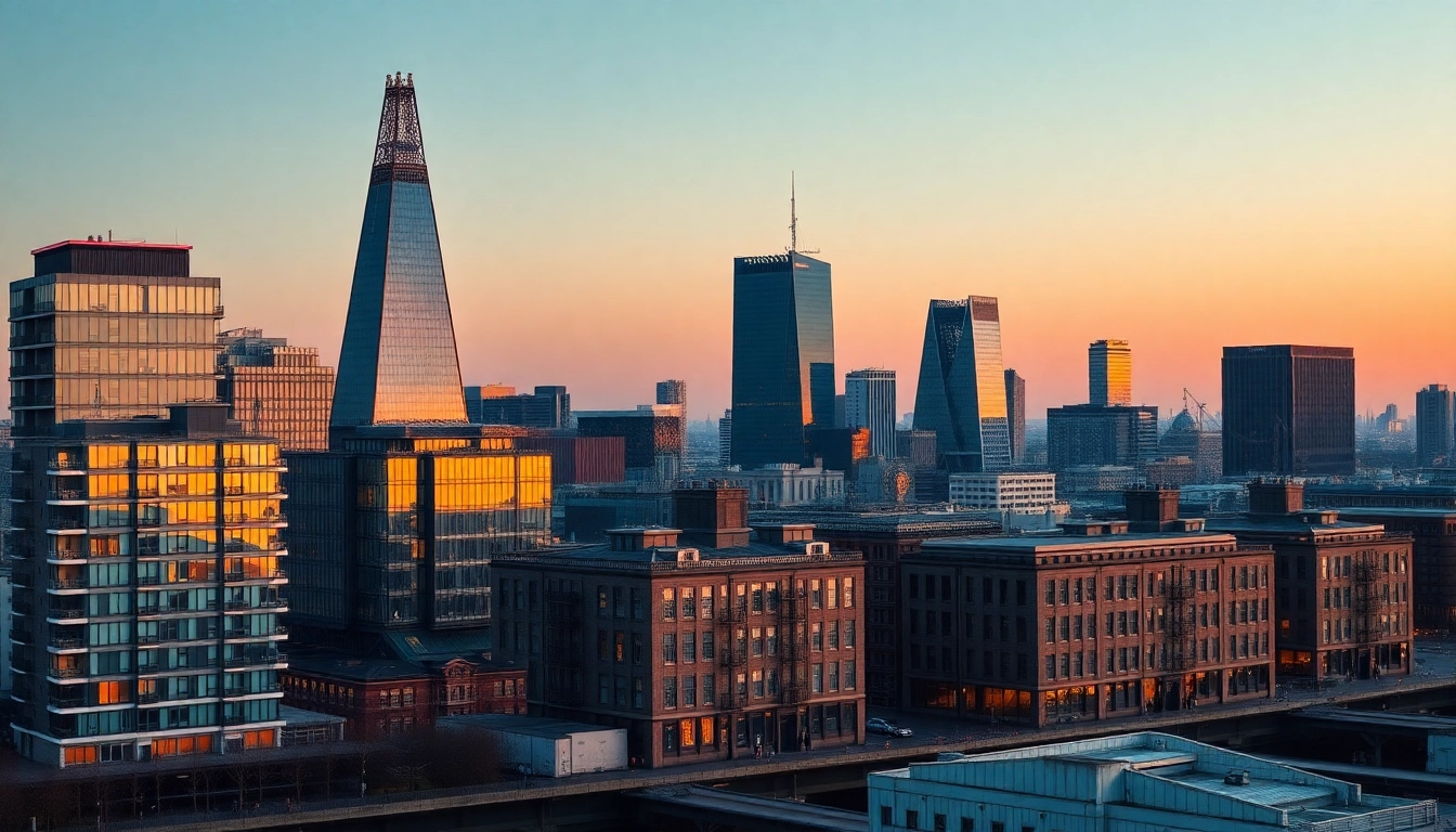 Property for Investment London Modern skyline showcasing rental properties and urban development