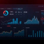 Professional analysis of aicoin market data with modern charts and AI interface for investors